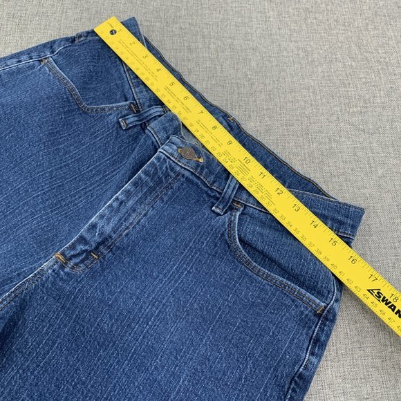 Womens Riders Cropped Denim Jeans‎ 14 Medium High Waisted 99% Cotton 1% Spandex - Picture 6 of 9